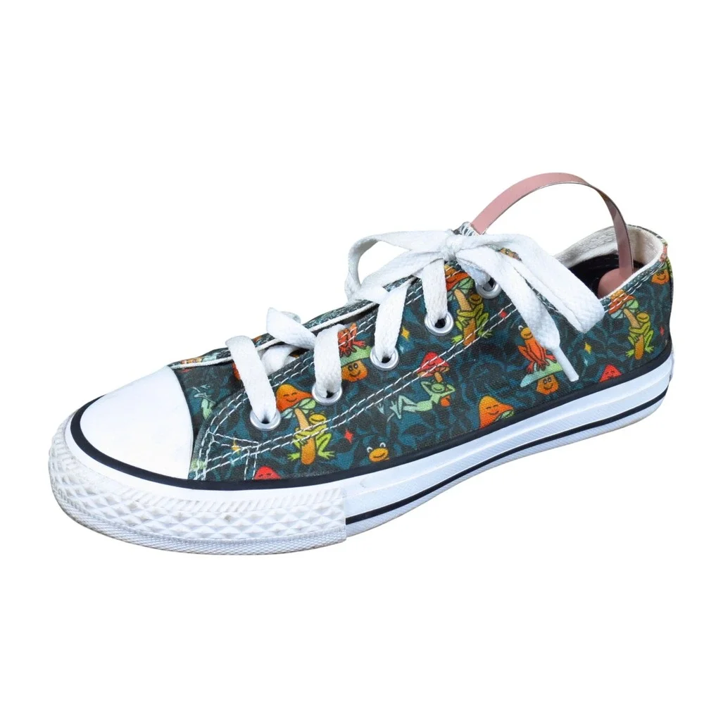 Converse Chuck Taylor All Star Kids Low Top Sneaker Size 1.5 School Green Frog